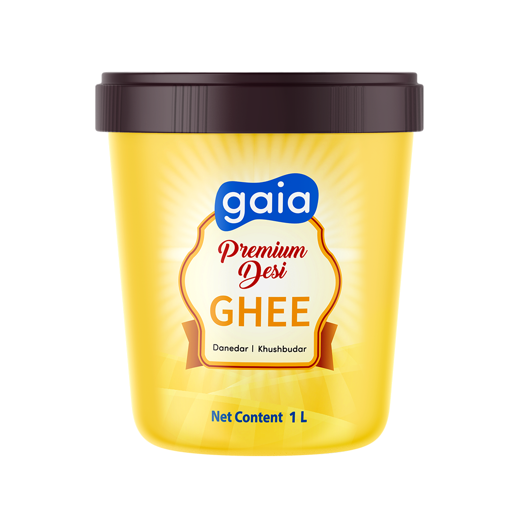 Gaia Premium Desi Ghee Jar 1 Ltr